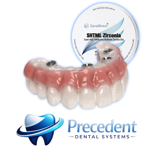 Zirconia SHT Multi + Ti-bar | Screw Retained | Full-Arch Hybrid